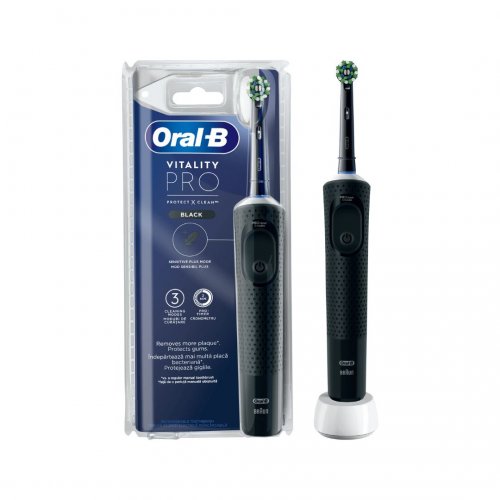 Oral-B Vitality Pro Black Ηλεκτρική Οδοντόβουρτσα Μαύρo Χρώμα, 1 τεμάχιο
